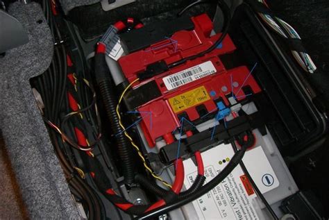 bmw 328xi battery power distribution box|BMW battery box with fuse.